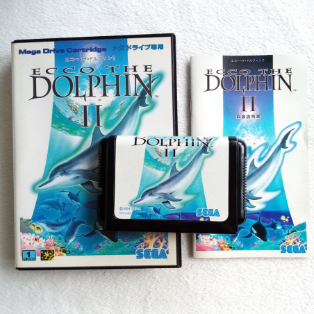 ECCO THE DOLPHIN II SEGA MEGADRIVE JAPAN VER. DAUPHIN 2 ACTION ADVENTURE MEGA DRIVE 1994 (DV-LN1)