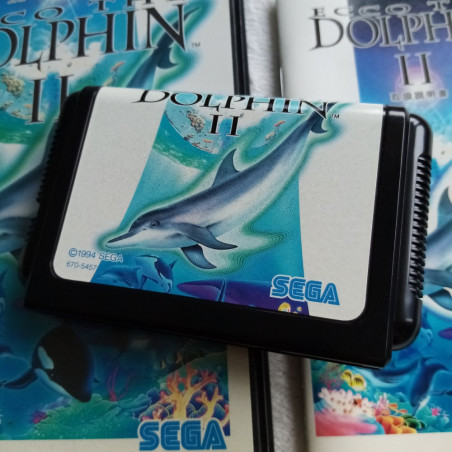 ECCO THE DOLPHIN II SEGA MEGADRIVE JAPAN VER. DAUPHIN 2 ACTION ADVENTURE MEGA DRIVE 1994 (DV-LN1)
