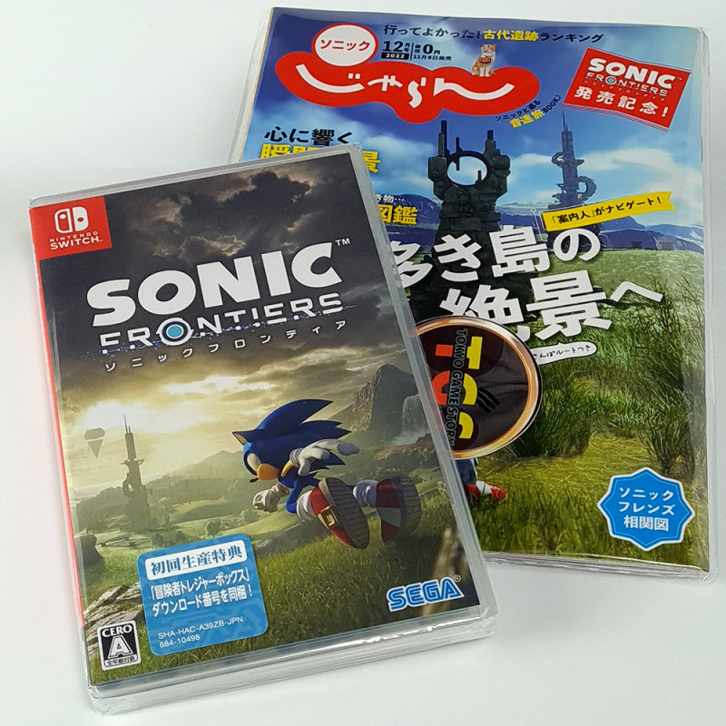 Sonic Frontiers +Book SWITCH Japan FactorySealed Physical Game In ENGLISH-KR-CH-JP