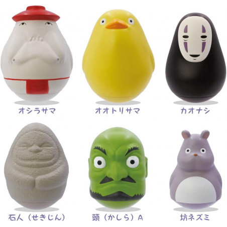 Studio Ghibli: Chihiro SPIRITED AWAY - Potteri Yura Yura Okiagari Koboshi Set (Box of 6 pieces) Ensky Japan New