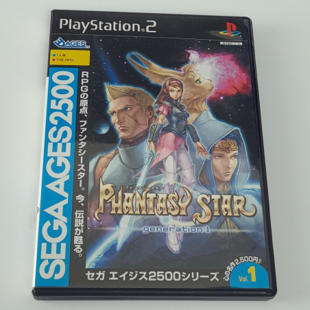 Sega AGES 2500 Series Vol. 1 Phantasy Star Generation 1 + Reg.Card PS2 Japan Sony RPG
