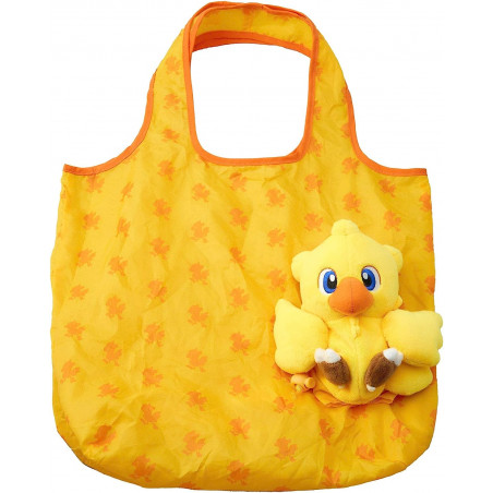 Final Fantasy Plush/Peluche Eco Bag: Chocobo Square Enix Japan New Sac FF