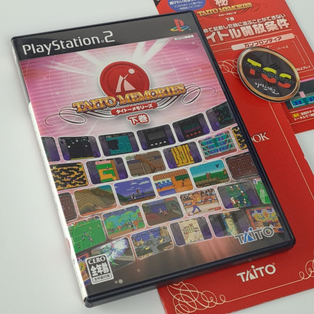 Taito Memories Gekan Vol.2 + Book PS2 Japan Ver. Playstation 2 Action Arcade Compilation