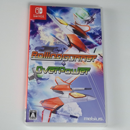 Rolling Gunner + Overpower Nintendo Switch Japan Game in English SHOOTING/SHMUP Mebius