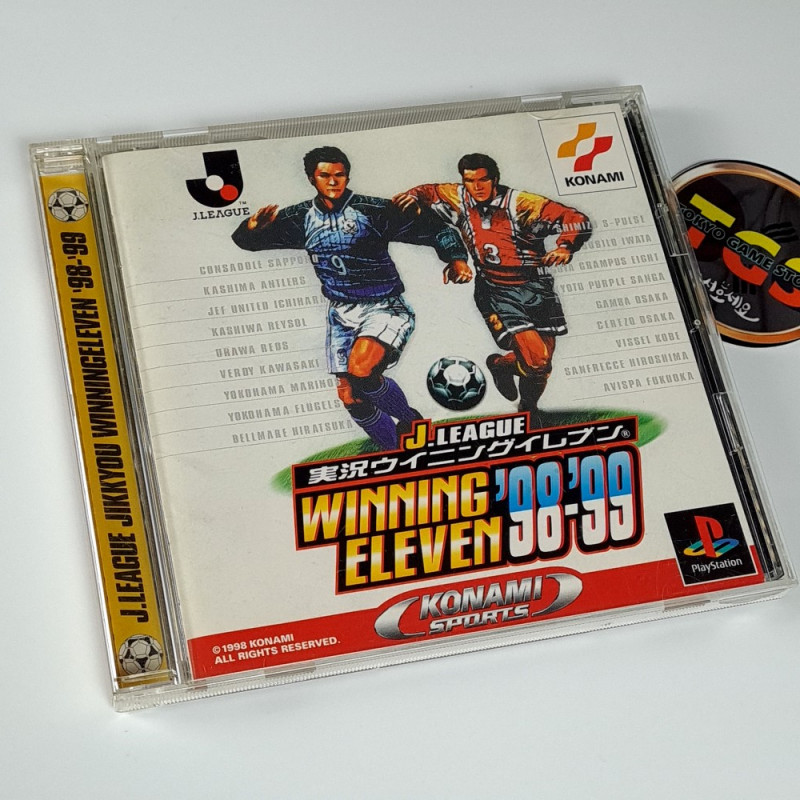 J.League Jikkyou Winning Eleven '98-'99 PS1 Japan Playstation 1 ISS PES Konami Football