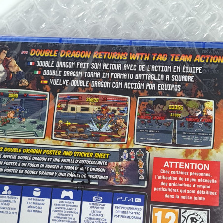 Double Dragon Gaiden: Rise Of The Dragons PS4 EU Game In EN-FR-DE-ES-IT-PT NEW Beat'em Up