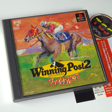 Winning Post 2: Final '97 + Spin.Card & Calendrier PS1 Japan Playstation 1 PS One KOEI Horse Racing 1997
