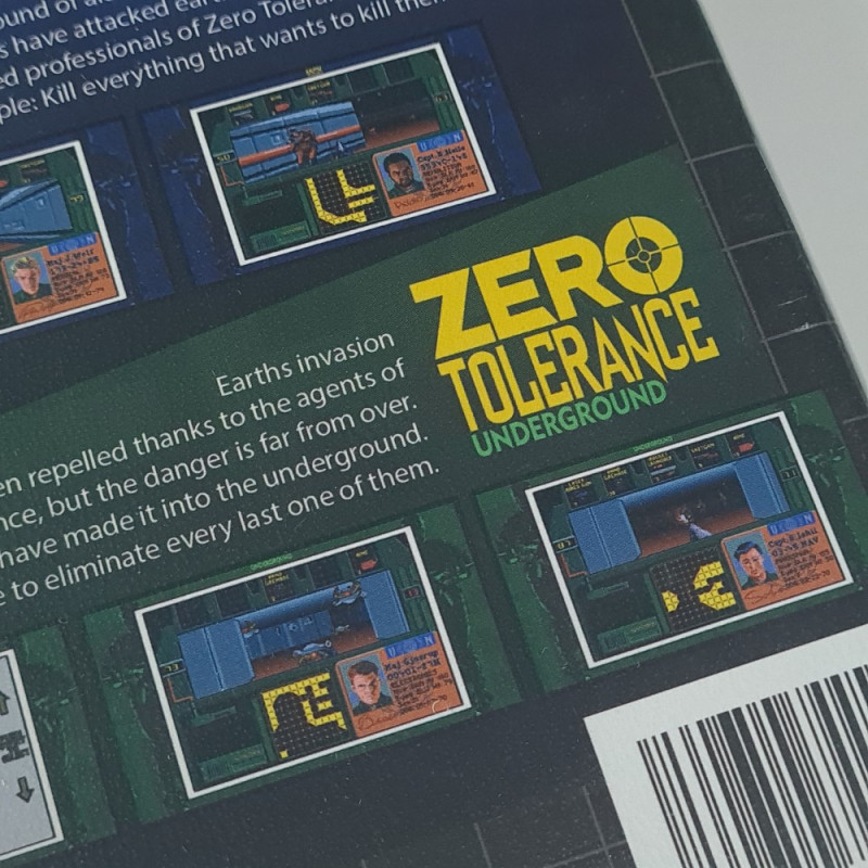 ZERO TOLERANCE ORIGINS + Cards Strictly Limited Games MEGADRIVE & US