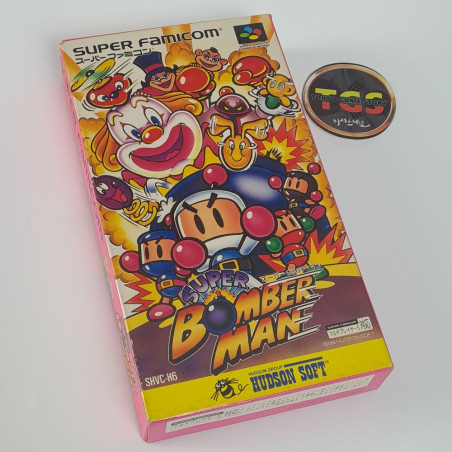 Super Bomberman + Reg.Card Super Famicom Japan Game Nintendo SFC Bomber Man Hudson Soft 1993