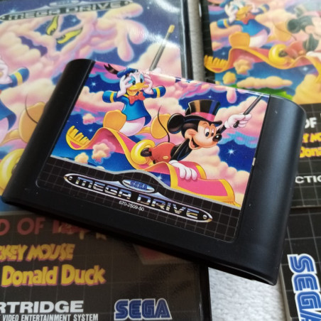 WORLD OF ILLUSION DOUBLE NOTICE SEGA MEGADRIVE PAL EURO VER. PLATFORM DISNEY MEGA DRIVE 1992 (DV-LN1)