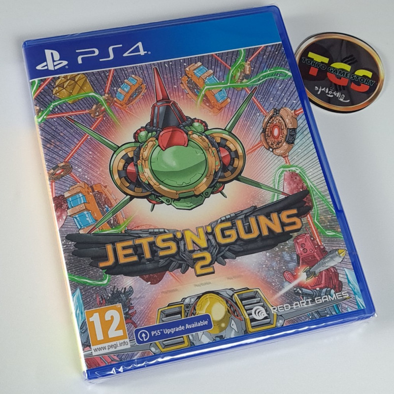 JETS'N'GUNS 2 PS4 EU Game in English NEW Red Art Games Shmup Shoot'em Up 2023