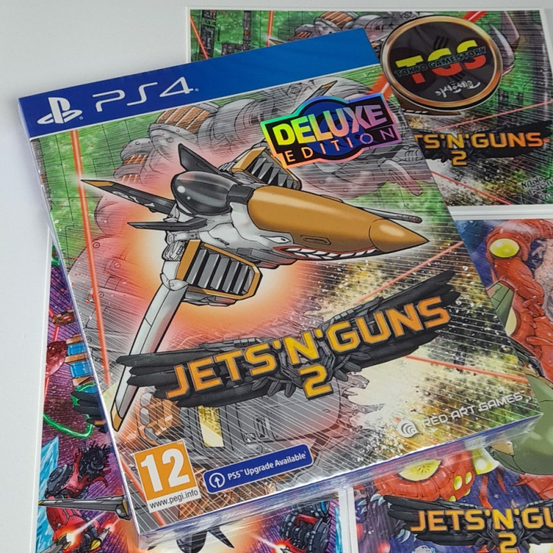JETS'N'GUNS 2 Deluxe Edition + Pre-Order Bonus PS4 EU Game in English NEW Red Art Games Shmup