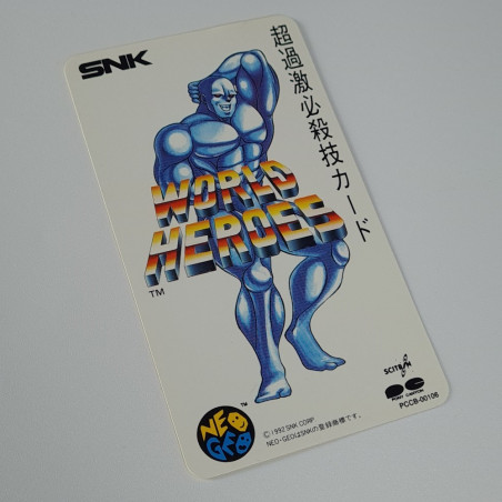 World Heroes CD +Bonus Card Original Soundtrack OST Japan Videogame Music PCCB-00106