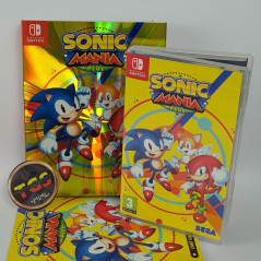 SONIC MANIA PLUS +Artbook,Sleeve&Reversible Cover SWITCH FR Game (Multi-Languages)