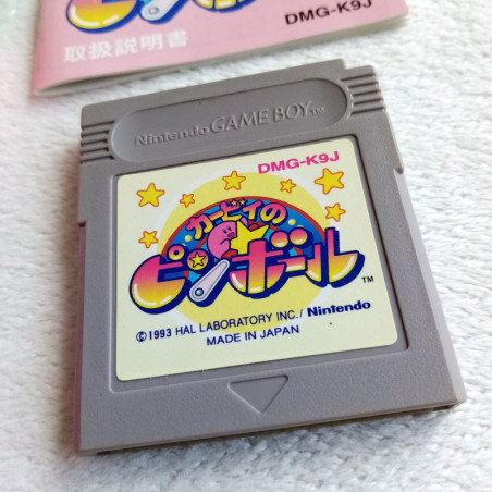 Kirby No Pinball Nintendo Game Boy Japan Ver. Pin Ball 1993 DMG-K9J Gameboy