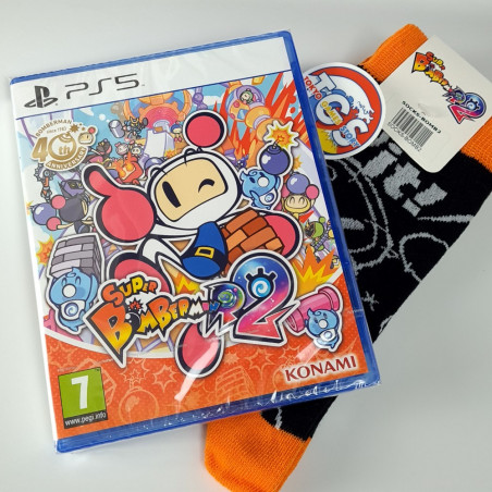 SUPER BOMBERMAN R 2 +Socks PS5 FR Game in Multi-Language New Konami Action Party