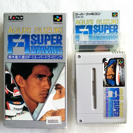 Aguri Suzuki F-1 Super Driving Super Famicom Japan Ver. Racing Lozc 1992 (Nintendo SFC) SHVC-GF