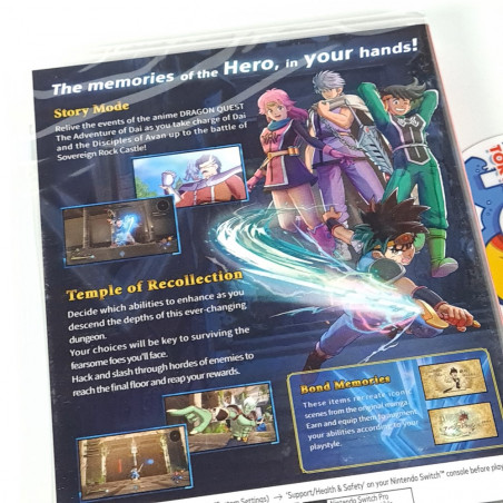 Infinity Strash: Dragon Quest Adventure of Dai Switch English Cover (EN-FR-DE-ES-KR-CH) New
