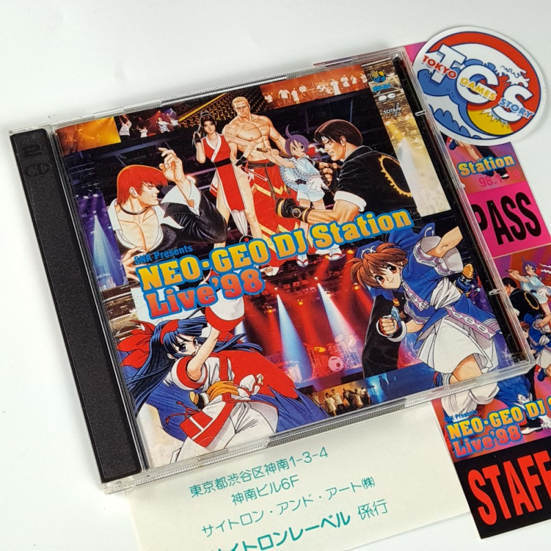 NEO-GEO DJ Station Live '98 CD OST Soundtrack SNK Japan Neogeo SNK Game Music