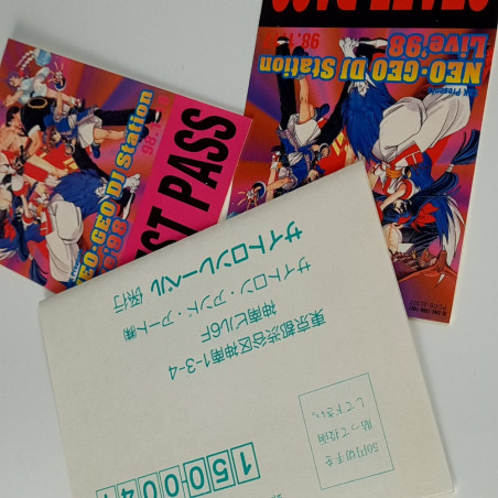 NEO-GEO DJ Station Live '98 + Stickers & Reg.Card CD OST SNK Japan Videogame Music