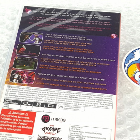 Infernax Nintendo SWITCH EU Game in FR-EN-ES-DE-IT Neuf/NewSealed MERGE BERZERK STUDIO Aventure Action