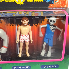 Makaimura ReAction Figure "Majikai Village" Set 2 Beast/Arthur/Skeleton Ghouls'N'Ghost Japan New