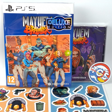 Mayhem Brawler Deluxe Edition +Bonus&OST PS5 (Multi-Language) RED ARE GAMES Beat Them All New
