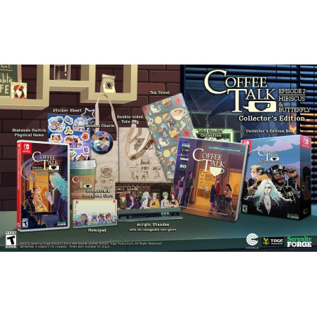 Coffee Talk Episode 2: Hibiscus & Butterfly Premium Collector's Edition SWITCH New (Multi-Language) Visual Novel Indie