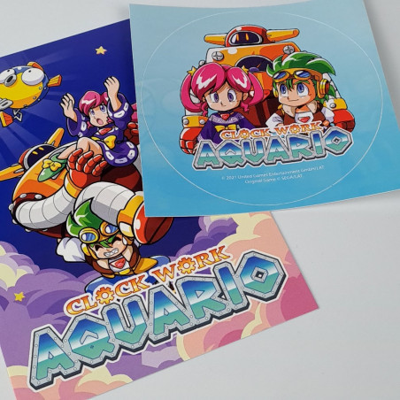 Clockwork Aquario +Sticker/Postcard Nintendo Switch Euro NEW Strictly Limited (3500 Ex.)