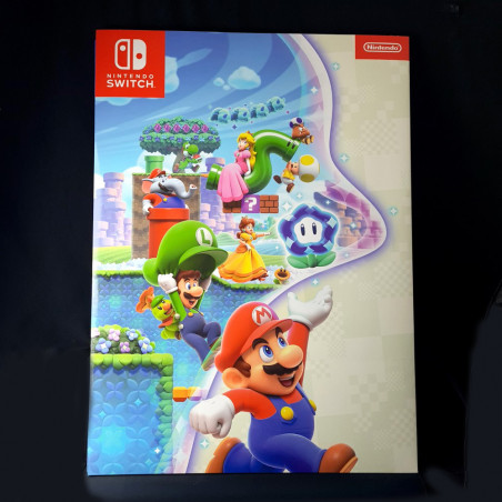 PLV Super Mario Bros Wonder Nintendo Switch Double Panneau Publicitaire 160x60cm