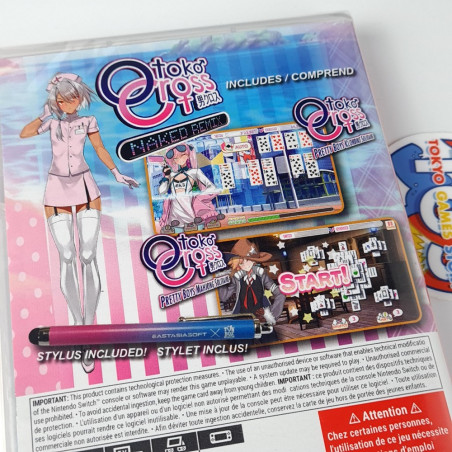 Otoko Cross: Naked Remix (2games+Stylus) Switch EU NEW (Physical/English) Mahjong/Solitaire