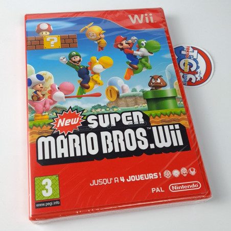 New super Mario Bros.Wii Nintendo Wii PAL FR Game BRAND NEW/NEUF