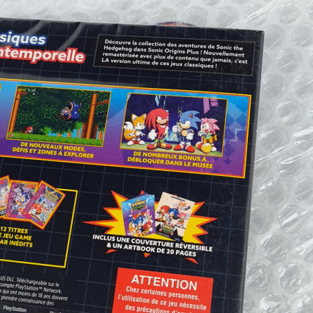SONIC ORIGINS PLUS PS4 FR NEW (Multi-Language/Artbook/Sleeve/Revers.Jacket) Platform Arcade