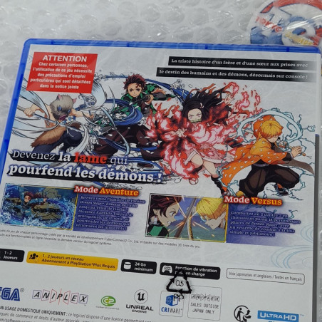 Demon Slayer: The Hinokami Chronicles PS5 FR Game In EN-FR-DE-ES-IT NEW Fighting SEGA Kimetsu No Yaiba