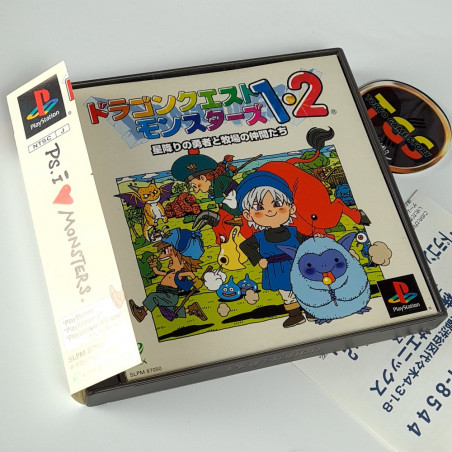 Dragon Quest Monsters I·II +Spin&RegCard PS1 Japan Playstation 1 Enix RPG