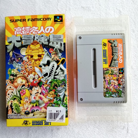 Takahashi Meijin No DaiboukenJima Adventure Island (No Manual) Super Famicom (Nintendo SFC) Japan Ver. Platform Hudson Soft