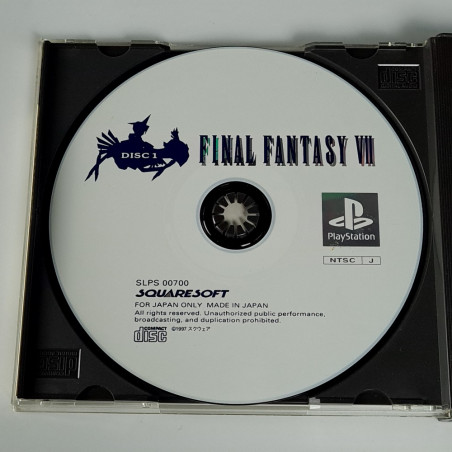 Final Fantasy VII +SpinCard PS1 Japan Game Playstation 1 FF7 SquareSoft RPG