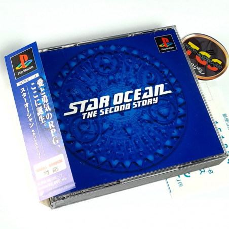 Star Ocean: The Second Story +Spin&RegCard PS1 Japan Game Playstation 1 RPG Enix TriAce