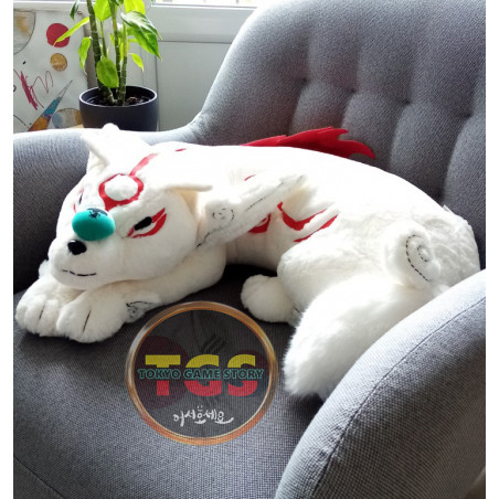E-Capcom Okami Special Collection MaruMaru Amaterasu No Nuigurumi 80cm Plush Peluche NEW