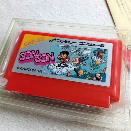 ソンソン Famicom (Nintendo FC) Japan Ver. Son Son Platform Capcom 1984 CAP-SS