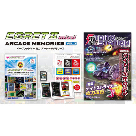 Egret II Mini Arcade Memories Vol.2 Taito JAPAN NEW(10gamesCard+Book+InstruCards)