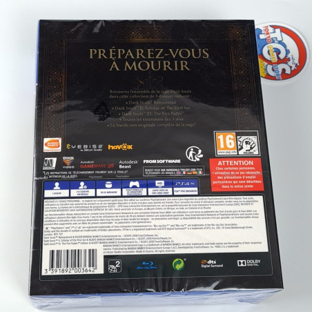 DARK SOULS TRILOGY (I Remastered+ II + III) PS4 FR Game in EN-FR-DE-ES-IT NEW