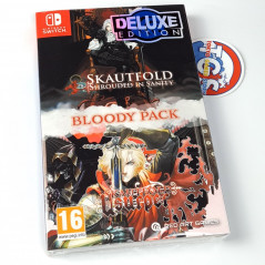 SKAUTFOLD: BLOODY PACK Deluxe Edition Switch Red Art Games New (Multi-Language/Physical) Dark Souls Like  + 2 Keychains