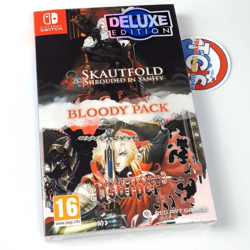SKAUTFOLD: BLOODY PACK Deluxe Edition Switch Red Art Games New  (Multi-Language/Physical) Dark Souls Like